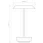 1468003 Halo Portable Astro lighting настольная лампа светлая бронза — фото 13