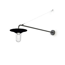 Cooper N° 3; Clear glass E27 52W; Velvet black