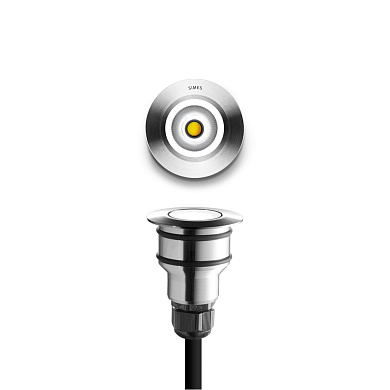 Грунтовый проходной светильник Simes Nanoled круглый 85mm S.3315