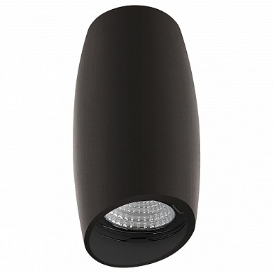 потолочный светильник овальной формы черный