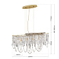 Люстра Orion Kristalldesign LU 2399/5+4 gold/oval — фото 6