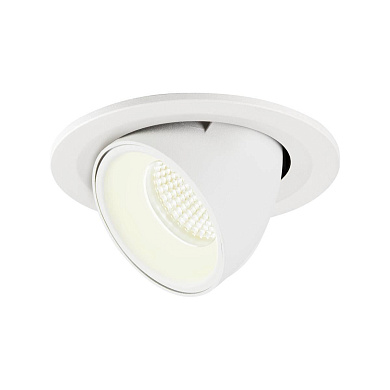 1005919 SLV NUMINOS® GIMBLE S DL светильник встраиваемый 250мА 8.6Вт с LED 4000K, 790лм, 55°, белый