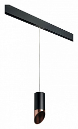 PRORP437130 Lightstar Rullo подвесной светильник с узким цилиндрическим плафоном чёрного оттенка для однофазного шинопровода