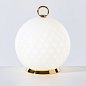Настольная лампа Balloton Luce Venini, беспроводная, с ручкой, высота 24 см — фото 1