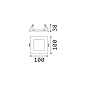208732 Ideal Lux DYNAMIC FRAME SQUARE BK mounting frame черный — фото 3