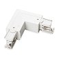 Коннектор Link 3-PHASE TRIMLESS L-образный INT ON-OFF Ideal Lux 169736, белый — фото 1