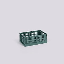 Ящик для хранения HAY Colour Crate S, темно-зеленый
