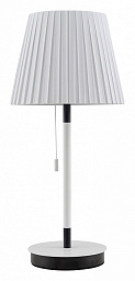 LSP-0570 Lussole Cozy настольная лампа с текстильным абажуром на цилиндрической подставке