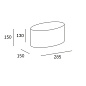 PAN-177-14 Leds C4 Shade oval shape 285x150x150mm — фото 1