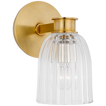 Asalea Single Sconce полированная старая латунь с прозрачным стеклом