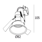 DEEP RINGO Hi IP S2 W белый Delta Light встраиваемый точечный светильник — фото 1