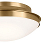 Bretta 17.75" 3 Light Flush Mount Brushed Natural Brass потолочный светильник 52545BNB Kichler — фото 7