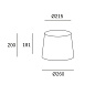 PAN-161-T008 Leds C4 Shade Round Ø260mm — фото 1