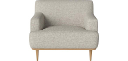02-028-01_00257 Bolia Dover кресло с изогнутыми линиями и короткими ножками