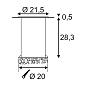 229200 SLV DASAR 215 UNI ROUND светильник встраиваемый IP67 80W, сталь