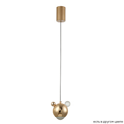 AMIGO SP LED GOLD Crystal Lux AMIGO подвесной светильник с золотым шарообразным корпусом и декоративными элементами