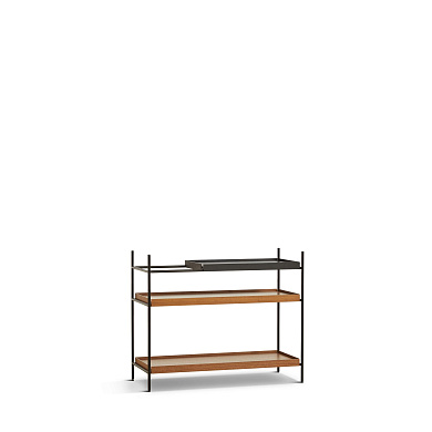 Tray Shelf Low Walnut Woud, полка