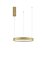 Triac Dimmable Brushed Gold Aluminium & Acrylic LED 22 Watt 220-240Volt 1540Lm IP20 3000K D: 40 H: 150 cm
