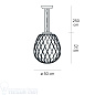 PINECONE LARGE Fontana Arte  подвесной светильник F433990575OBNE белый — фото 1