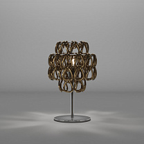 MINIGIOGALI НАСТОЛЬНАЯ ЛАМПА CRYSTAL BRONZE ГЛЯНЦЕВЫЙ ХРОМ E27 CE