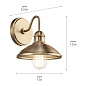 Clyde 1 Light Wall Sconce Champagne Bronze настенный светильник 45943CPZ Kichler — фото 12