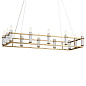 Rosalind 45.25" 12 Light Linear Chandelier Brushed Natural Brass люстра 52492BNB Kichler