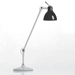 Rotaliana Luxy T1 настольный светильник с шарниром чёрный; серебро 1LXT100843ER0