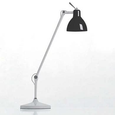 Rotaliana Luxy T1 настольный светильник с шарниром чёрный; серебро 1LXT100843ER0