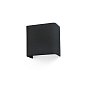 66412 COTTON Square black wall lamp настенный светильник Faro barcelona — фото 1