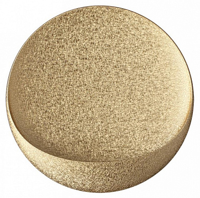 накладной уличный светильник круглой формы золотого цвета