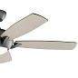 54" Geno Fan Satin Black люстра-вентилятор 330001SBK Kichler — фото 5