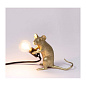 SE15231 Seletti MOUSE LAMP Кабель Gold Sitting/Mac Black с USB-подключением — фото 3