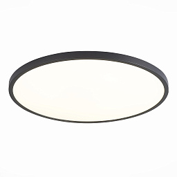 ST601.442.48 ST-Luce накладной потолочный светильник с чёрным корпусом и равномерным свечением