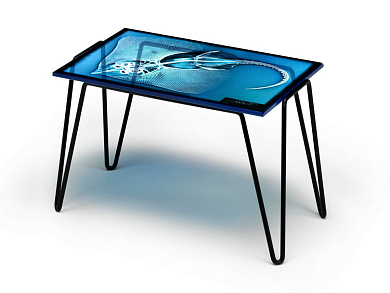 XRAYDIO Прямоугольный столик из хрусталя и стали Moroso PID441409
