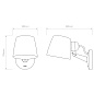1460006 Imari Adjustable Wall Astro lighting настенный светильник матовый никель — фото 9