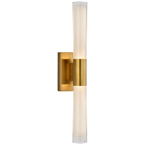 Brenta Single Sconce полированная старая латунь с белым стеклом