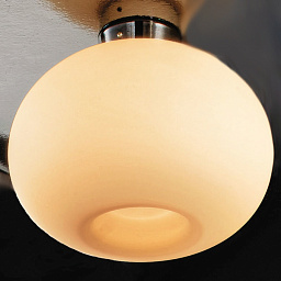9015/1PFM amber IDL Aurora настенно-потолочный светильник с плафоном из янтарного стекла