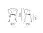 Fox Штабелируемый полипропиленовый стул с подлокотниками Pedrali 3725