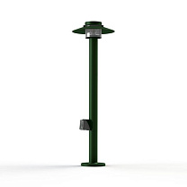 Kerlouan N° 4; Polycarbonate E27 105W Plug; British green