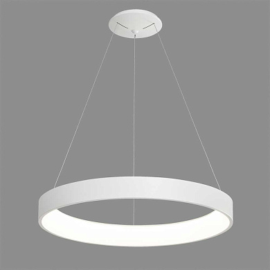 подвесной светильник кольцевой формы белого цвета