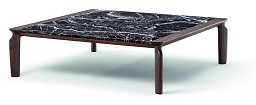 Журнальный стол Askos Porada квадратный с мраморной столешницей ASKOS-120X120-L0N0AC-M0M0GF