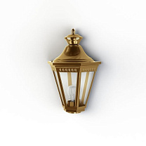 Victoria N° 1; Clear polycarbonate E27 75W; Tinted lacquered brass