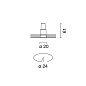 P311 Laser iGuzzini Fixed round mini-recessed luminaire - Minimal - LED - spot - Black — фото 1
