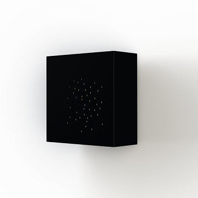 настенный светильник квадратной формы черного цвета