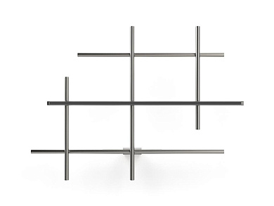 настенный светильник решетчатой формы в темном цвете