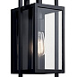 Goson 16" 1 Light  Wall Light with Clear Glass Black уличный настенный светильник 59086BK Kichler