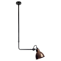 LAMPE GRAS N&deg; 313 - plafonnier/Cuivre brut
