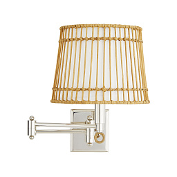 DW49003 Arteriors Sea настенный светильник бра с абажуром из ротанга и металлическим креплением