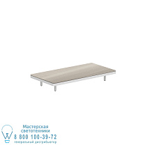 ALURA LOUNGE 160 СТОЛ 160X80X23CM БЕЛАЯ СТОЛЕШНИЦА CERAMIC TAUPE GREY Royal Botania