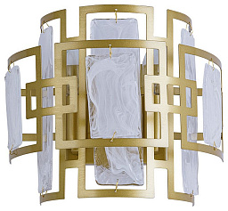 A4087AP-2SG Arte Lamp Blake настенный светильник с двумя плафонами белого цвета